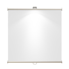 blank presentation banner with spotlight