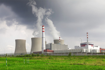 Fototapeta na wymiar Nuclear power plant Temelin in Czech Republic Europe