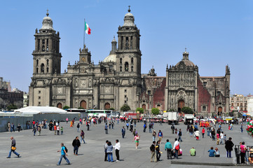 Fototapeta na wymiar Mexico City Metropolitan Cathedral