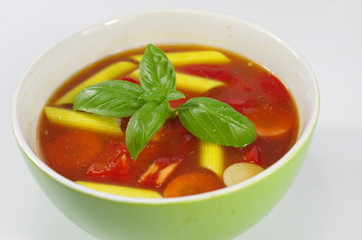appetizing gulash soup