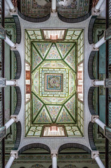 typical decoration of the ceilings of tunisia