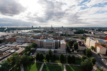Fototapeta premium Beautiful view of the Riga old town 