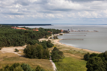 Coastline of Lithuanian city Nida. The Curonian Spit