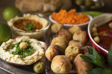 Hummus and falafel