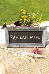 ardoise bienvenue © ALF photo
