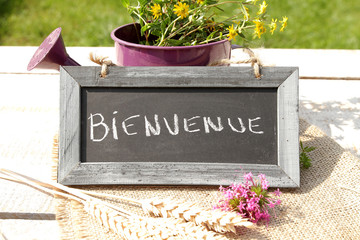 ardoise bienvenue © ALF photo