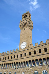 Fototapeta na wymiar Palazzo Vecchio - Fireze, Tuscany - Italy