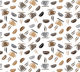 Coffee abstract pattern