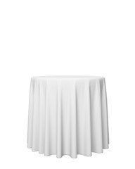 blank presentation covered pedestal