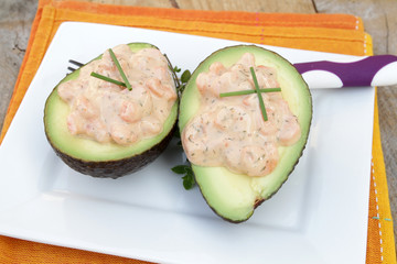 avocat au crevettes