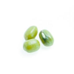 mung beans isolated on white