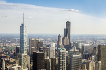 Fototapeta na wymiar Beautiful skyline of Chicago, Illinois.