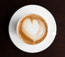 A Latte Coffee art