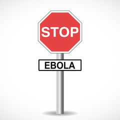 panneau : stop ebola