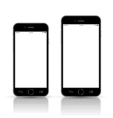 Smartphone mockup set big and small.