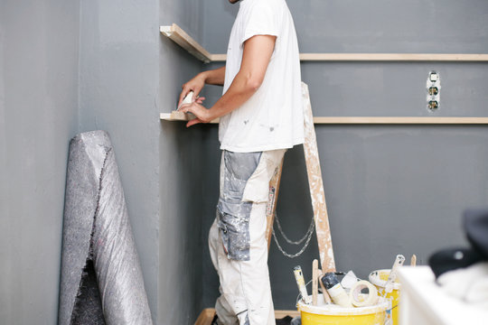 Maler bei der Arbeit
