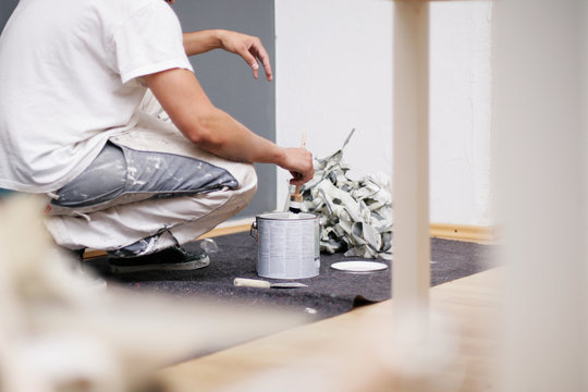Maler bei der Arbeit