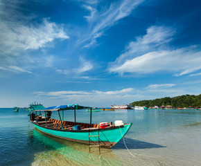 Fototapeta na wymiar Boats in Sihanoukville