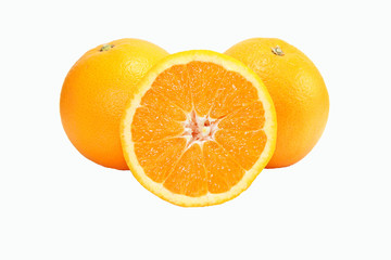 orange on white background