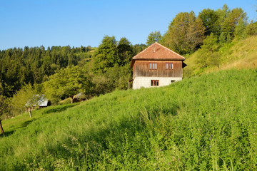 Fototapeta na wymiar Rural House In Serbia