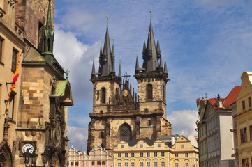 Naklejka premium Prague, Tyn Church
