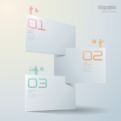 Infographics vector design template.
