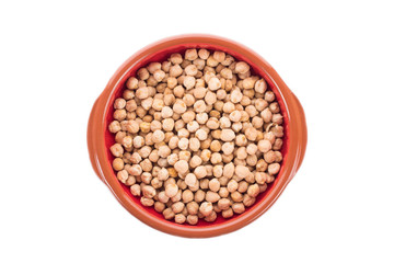 Ceramic bowl with chick-pea