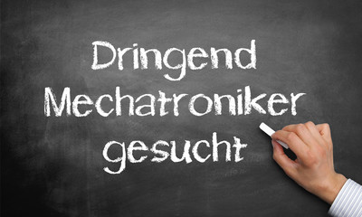 Fototapeta premium Dringend Mechatroniker gesucht