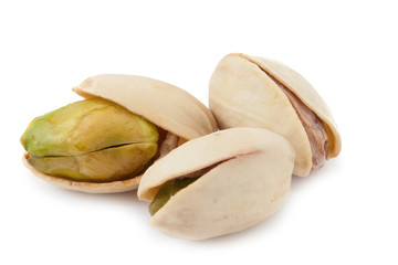 Dried pistachios isolated