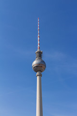 Obraz premium Berliner Fernsehturm am Alexanderplatz