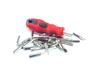 Screwdriver on isolated white background