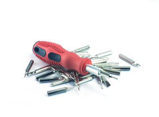 Screwdriver on isolated white background