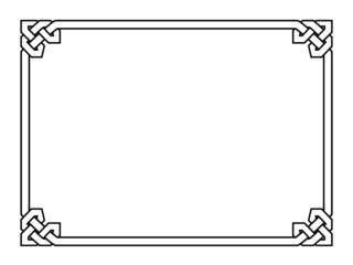 Gothic style black ornamental decorative frame