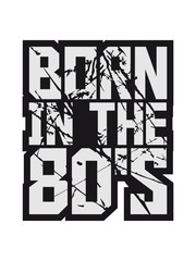 Cool Born in the 80s Logo Design