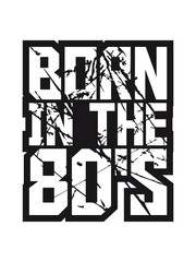 Cool Born in the 80s Logo Design