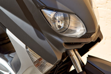 Obraz premium Part of the large black motorcycle