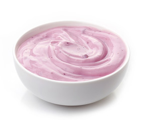 bowl of yogurt