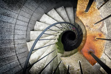 Fototapete Treppen spiral staircase