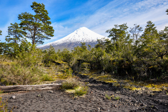 Osorno Volcano viewed from Lago Todos Los Santos, Chile
