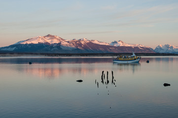 By the waterside in Puerto Natales, Chile