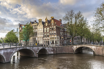 Fototapeta premium Keizersgracht canal in Amsterdam, Netherlands.