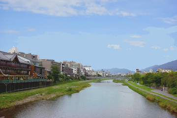 Fototapeta na wymiar 賀茂川