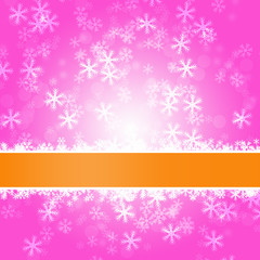 Winter delightful snowfall background