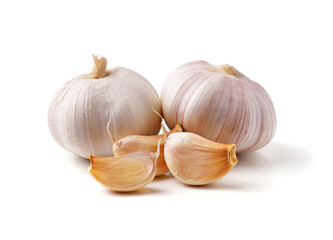 Obraz premium Garlic isolated on white background