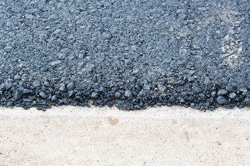 new black asphalt edge texture