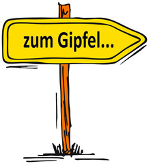 zum Gipfel...
