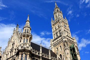 Fototapeta na wymiar The New Town Hall, Munich, Germany