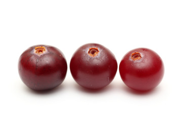 Three cranberries