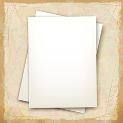Vector note sheets of paper