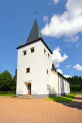 Szwecja, mały wiejski kościół